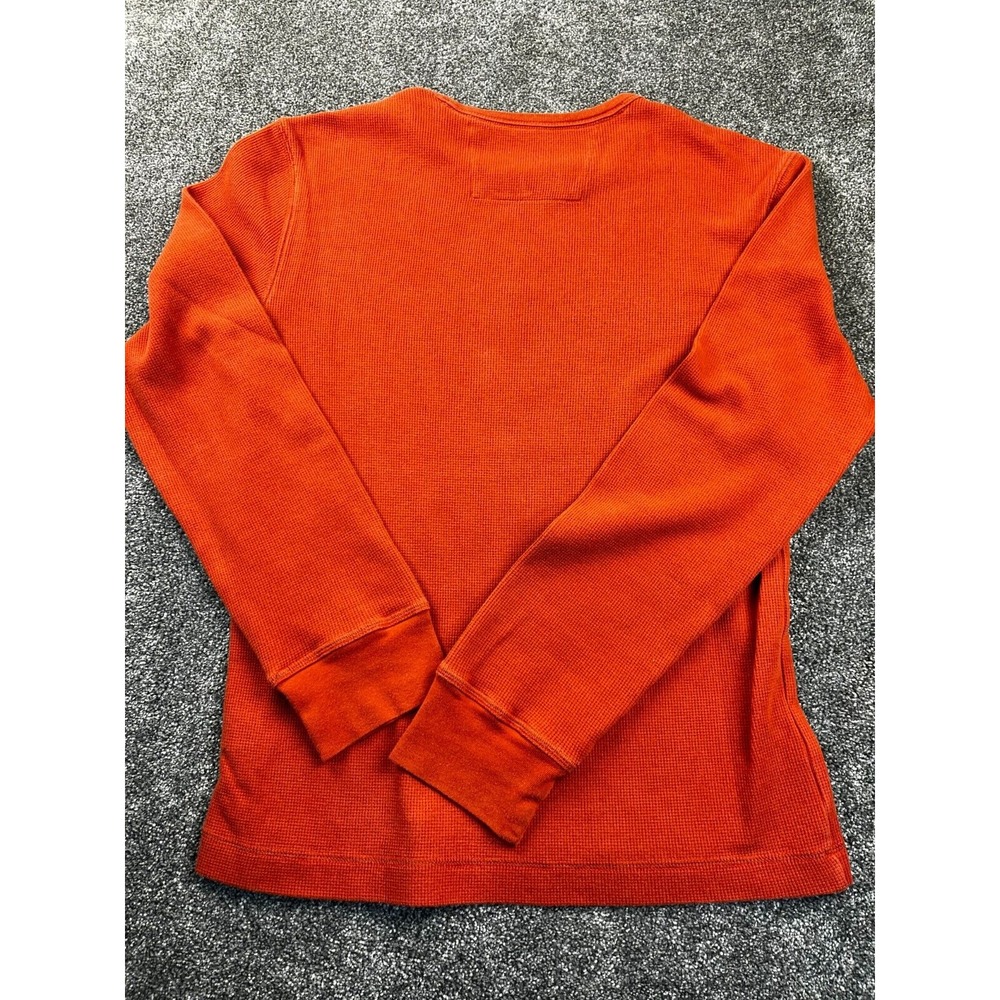 Banana Republic Sweater Men's Small Casual Crew Neck Long Sleeve Pullover Orange - Picture 6 of 6
